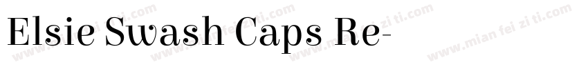 Elsie Swash Caps Re字体转换